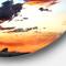 Designart - Blazing Sky with Clouds Panorama' Extra Large Seascape Metal Wall Decor